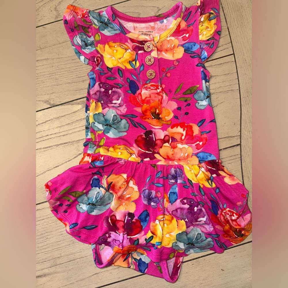 Posh Peanut Bodysuit Dress 18-24 months